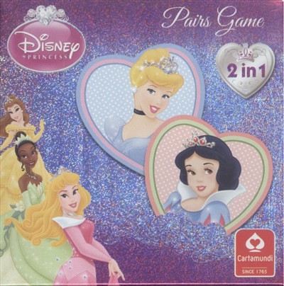DISNEY PRINCESS PAIRS GAME - DISNEY HERCEGNŐK, FEKETE PÉTER ÉS MEMÓRIA KÁRTYA