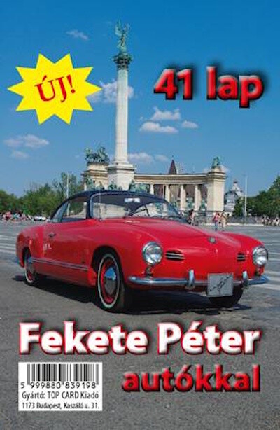 Fekete Péter kártya autókkal - 41 lap (új kiadás)