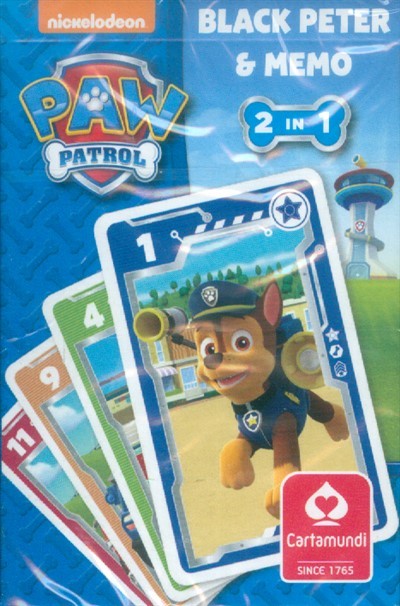 Paw Patrol Black Peter & memo /Kártya