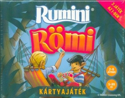 Rumini römi - 3 játék az 1-ben kártyajáték (nagy doboz)