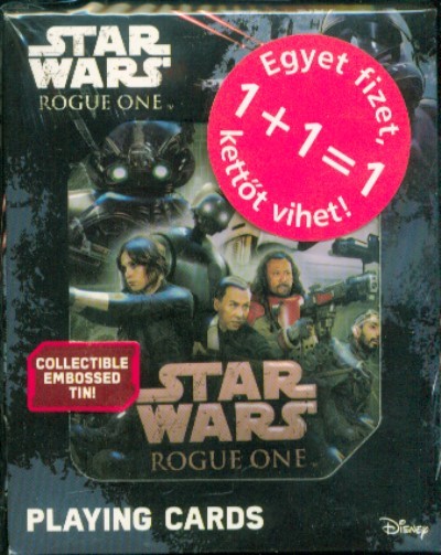 Star Wars: Rouge One playing cards - Fémdobozos kártya + Ajándék Star Wars kártya