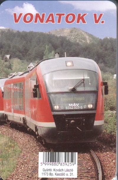 Vonatok v. /kártya