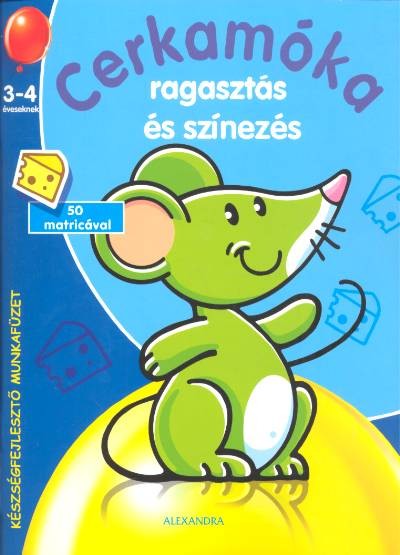 Cerkamóka /Ragasztás és színezés 3-4 éveseknek (kék)