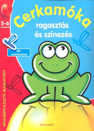 Cerkamóka /Ragasztás és színezés 5-6 éveseknek (piros)