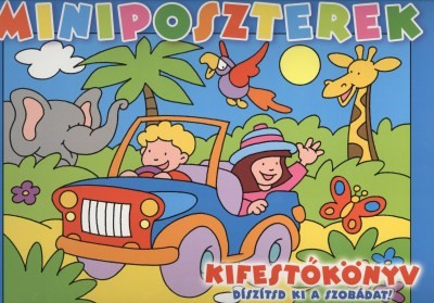 MINIPOSZTEREK - KIFESTŐKÖNYV (KÉK) /DÍSZÍTSD KI A SZOBÁDAT!