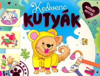 Matricás kifestő - Kedvenc kutyák