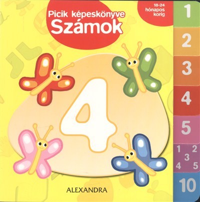 PICIK KÉPESKÖNYVE: SZÁMOK /18-24 HÓNAPOS KORIG