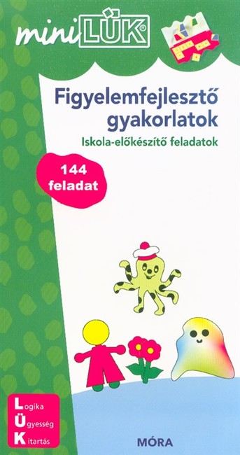 Figyelemfejlesztő gyakorlatok - Iskola-előkészítő feladatok 144 feladat - miniLÜK