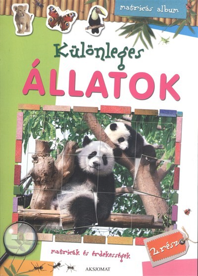Különleges állatok 2. /Matricás album
