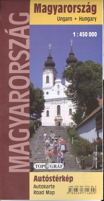 MAGYARORSZÁG AUTÓSTÉRKÉP 1:450 000