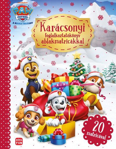 Mancs Őrjárat - Karácsonyi foglalkoztatókönyv ablakmatricákkal §K