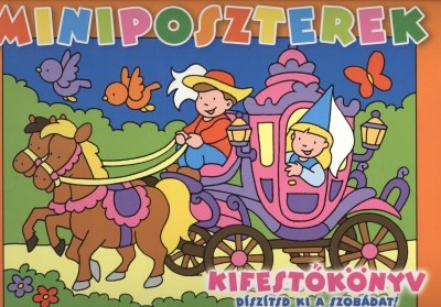MINIPOSZTEREK - KIFESTŐKÖNYV (NARANCS) /DÍSZÍTSD KI A SZOBÁDAT!