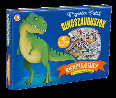 Mágneses állatok: Dinoszauruszok - Mágnestáblás tájkép