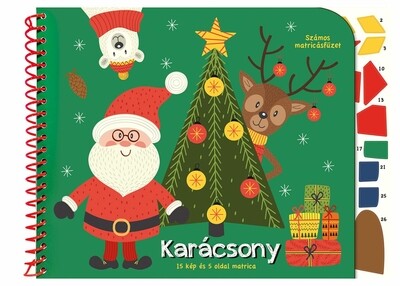 Számos matricásfüzet - Karácsony §K