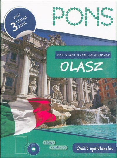 PONS - Nyelvtanfolyam haladóknak - Olasz (tankönyv + 2 CD) - Akár 3 hónap alatt