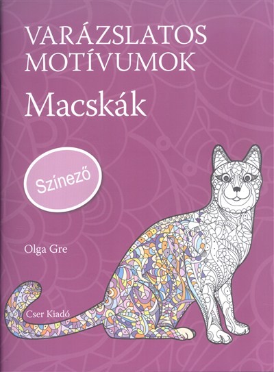VARÁZSLATOS MOTÍVUMOK /MACSKÁK (SZÍNEZŐ)