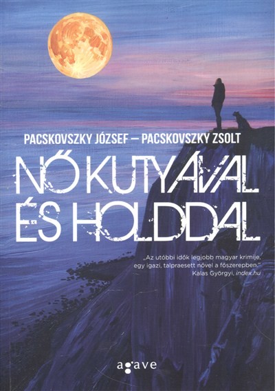 Nő kutyával és holddal