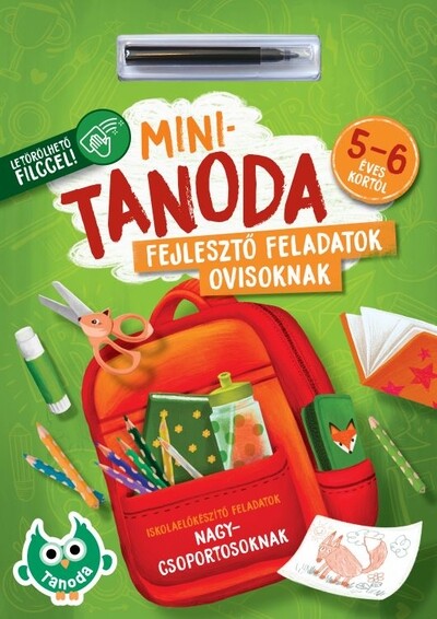 Minitanoda letörölhető filccel - 5-6 éves kortól