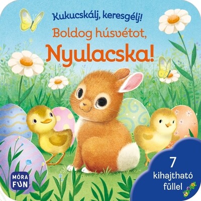 Kukucskálj, keresgélj! - Boldog húsvétot, Nyulacska!  - 7 kihajtható füllel §H