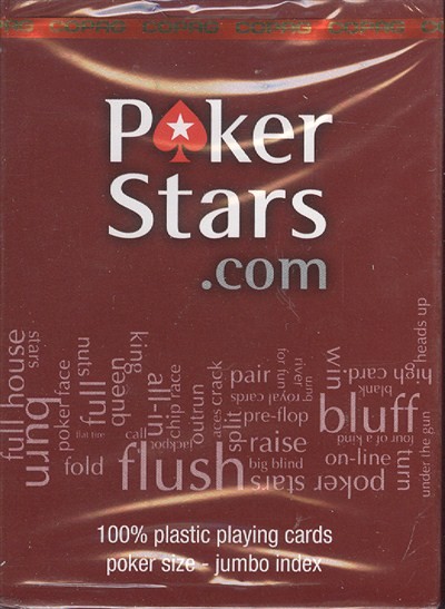 POKERSTARS.COM 100% PLASZTIK KÁRTYA