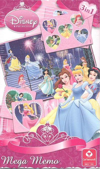 PRINCESS - DISNEY HERCEGNŐK MEGA MEMO KÁRTYA
