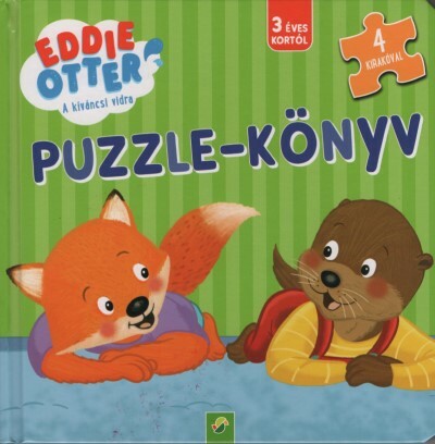 Eddie Otter - A kiváncsi vidra: Puzzle-könyv - 4 kirakóval