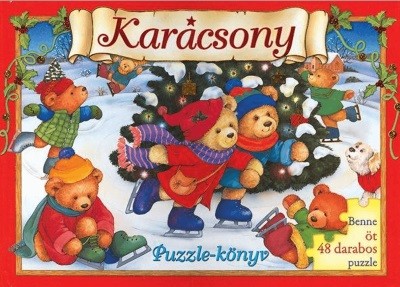 Karácsony - Puzzle-könyv /Öt 48 darabos puzzle §K