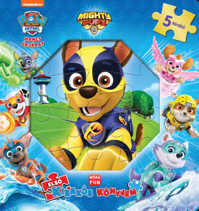 Mancs Őrjárat – Mighty pups – Első kirakós könyvem - 5 kirakóval