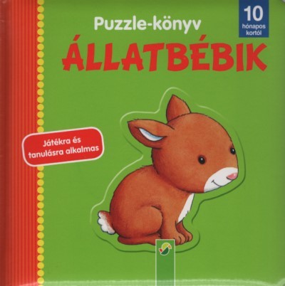 Puzzle-könyv: Állatbébik - Játékra és tanulásra alkalmas