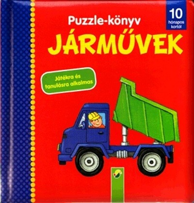 Puzzle-könyv: Járművek /10 hónapos kortól