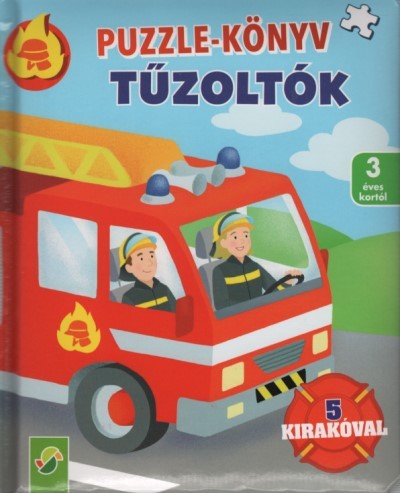 Puzzle könyv: Tűzoltók - 5 kirakóval