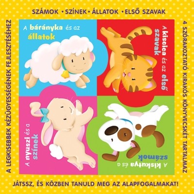  Puzzle-könyvek: Állatok /Számok, színek, első szavak, állatok 