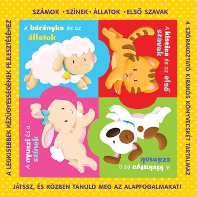 Puzzle-könyvek: Állatok /Számok, színek, első szavak, állatok