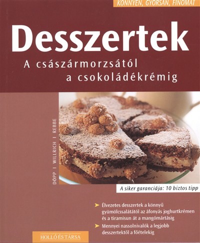 DESSZERTEK - A CSÁSZÁRMOZSÁTÓL A CSOKOLÁDÉKRÉMIG /KÖNNYEN, GYORSAN, FINOMAT