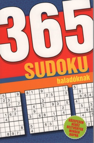 365 Sudoku haladóknak - Közepesen nehéz rejtvények minden napra (kék)