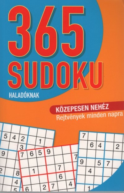 365 Sudoku haladóknak - Közepesen nehéz rejtvények minden napra (narancs)