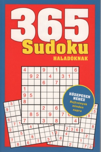 365 Sudoku haladóknak - Közepesen nehéz rejtvények minden napra (piros)