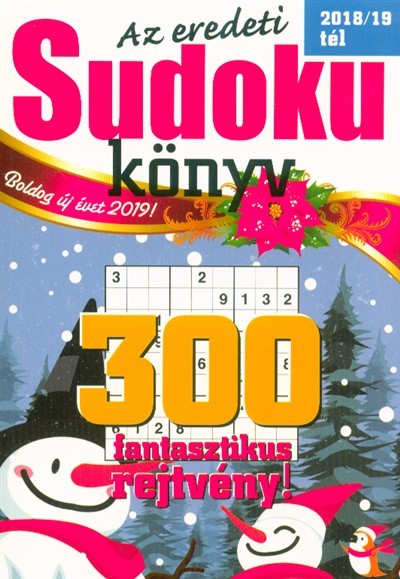 Az eredeti Sudoku könyv - 300 fantasztikus rejtvény! 2018/19. tél
