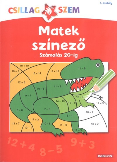 Matek színező: Számolás 20-ig /Csillagszem 1. osztály