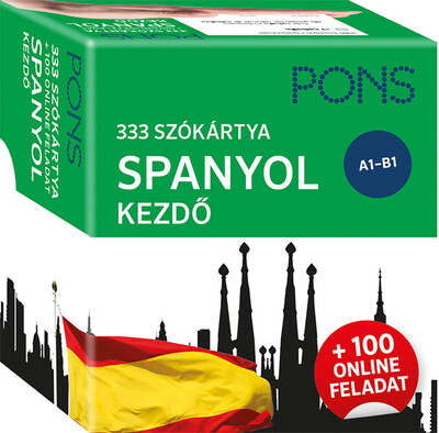 PONS 333 szókártya SPANYOL kezdő - + 100 online feladat