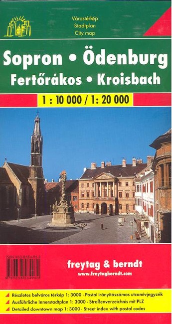 SOPRON /FERTŐRÁKOS VÁROSTÉRKÉP 1:10000 /1:20000