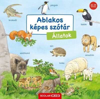 Ablakos képes szótár - Állatok