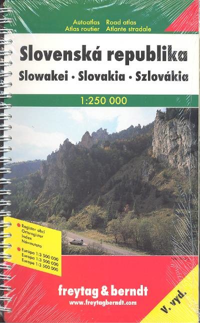 SZLOVÁKIA AUTÓATLASZ /1:250000