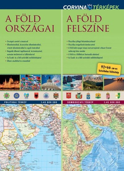 A föld országai - A föld felszíne (duótérkép)