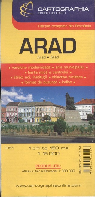 Arad várostérkép (1:15 000) /Külföldi várostérkép