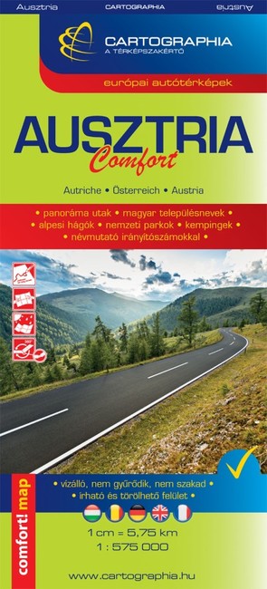 Ausztria - Comfort autótérkép