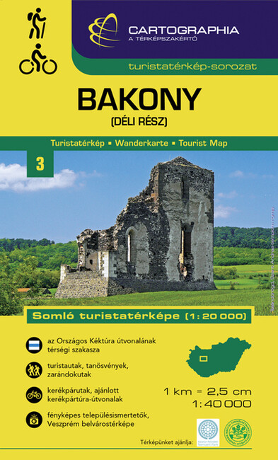 Bakony (déli rész) - Turistatérkép-sorozat 3.