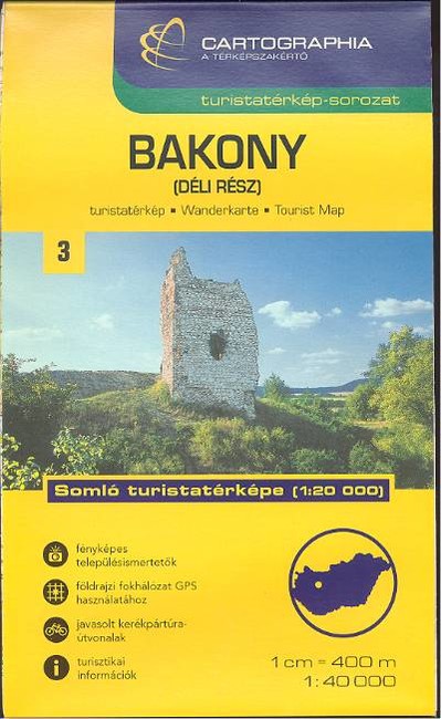 Bakony (déli rész) turistatérkép (1:40 000) /Turistatérkép-sorozat