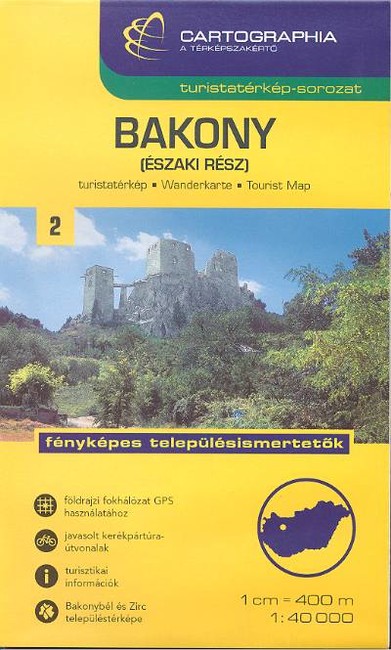 Bakony (északi rész) - Turistatérkép-sorozat 2.