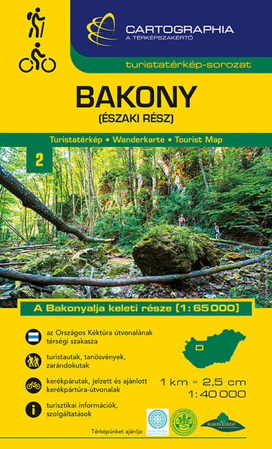 Bakony (északi rész) - Turistatérkép-sorozat 2. (új kiadás, 2022)